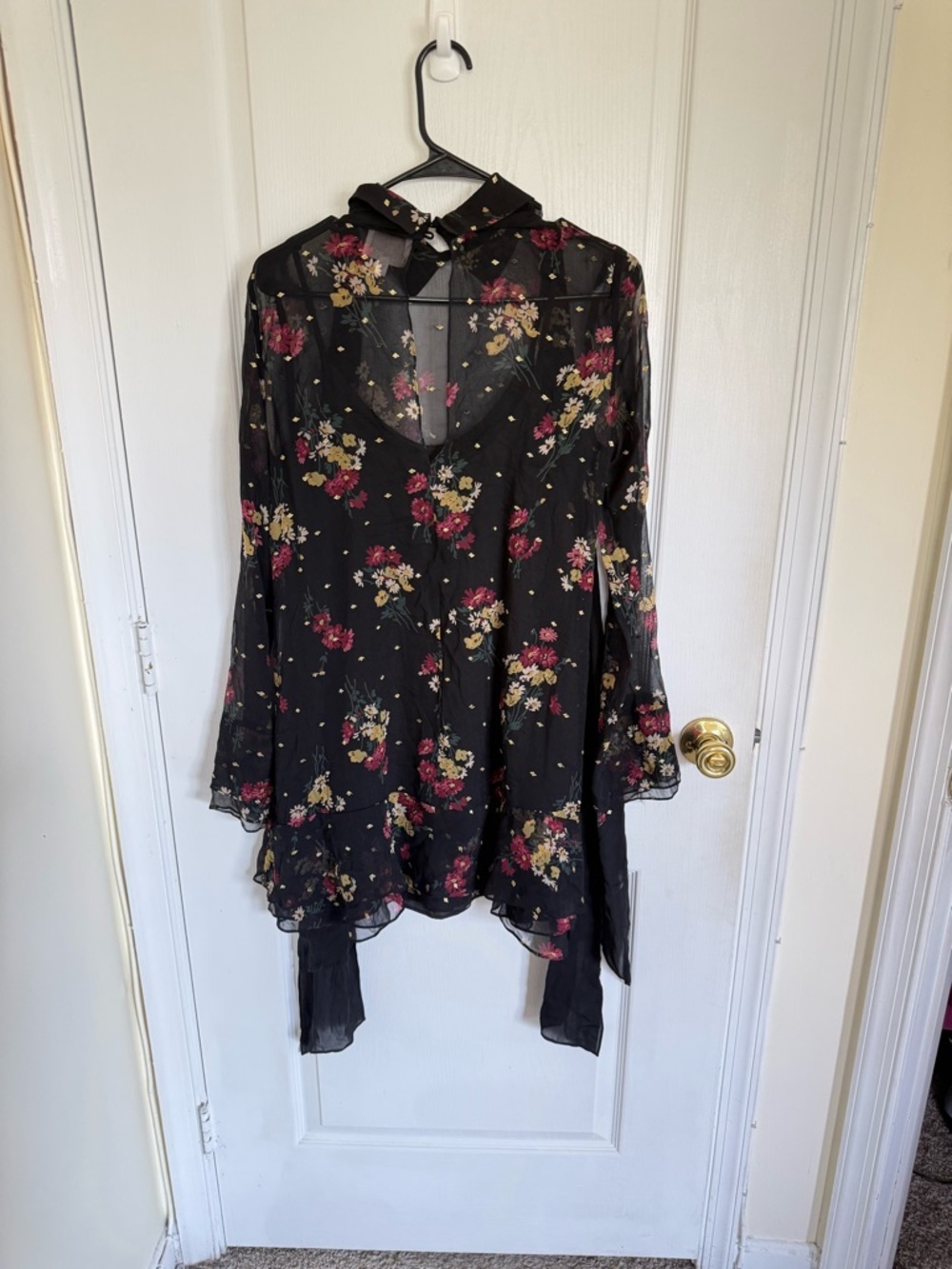 Cinq a Sept Stevie Gilded Daisy Sheer Mini Dress - Picture 3 of 8